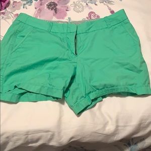 Lovely green shorts by J. Crew